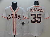 Astros 35 Justin Verlander White Cool Base Jersey,baseball caps,new era cap wholesale,wholesale hats